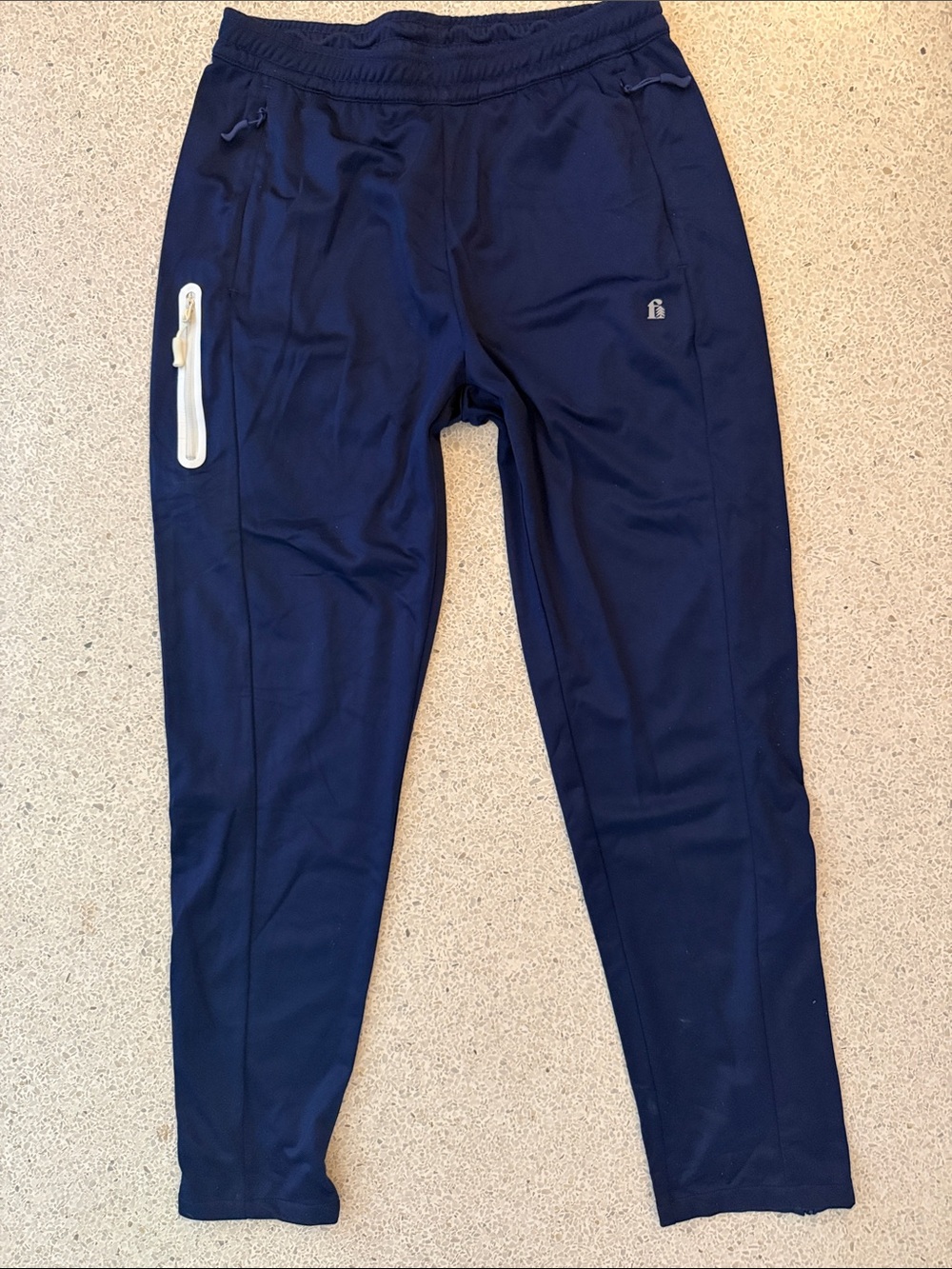 Bonobos FielderAthletic Brand Blue Joggers with Side Zip Ankle & Pocket Small